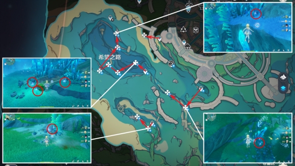 原神原神4.0海露花都在哪里 4.0海露花收集路线图文攻略图4