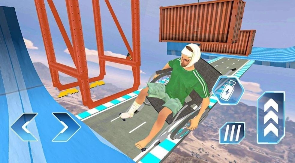 Wheelchair Rush Stunt Racing中文版截图1