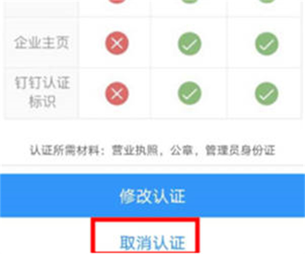 钉钉企业认证怎么取消图2