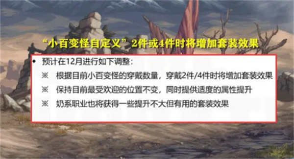 dnfdnf小百变怪自定义套装属性调整什么 小百变怪属性调整内容一览图1