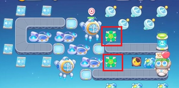 保卫萝卜4太空穿越第2关通关攻略 太空穿越第2关通关攻略图1